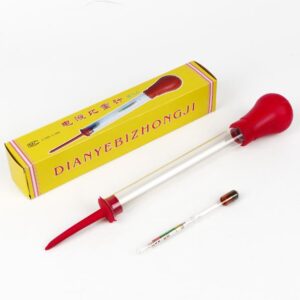 Solar Tubular Battery Electrolyte Tester Hydrometer Electro-hydraulic Density Meter Fast Detection Tool Acid Electrolyte Rapid 1.100-1.300