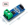 ACS712 20Amp AC DC hall affect current sensor module for Arduino microcontroller