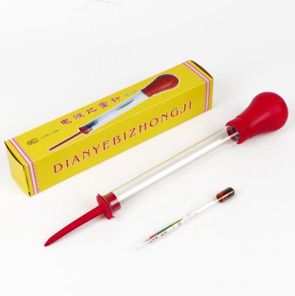 Solar Tubular Battery Electrolyte Tester Hydrometer Electro-hydraulic Density Meter Fast Detection Tool Acid Electrolyte Rapid 1.100-1.300