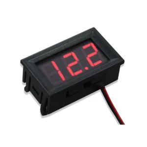 Two Wires Mini LED Digital Voltmeter Voltage Meter DC 4.5V To 30V Voltage Panel Meter for 6V 12V Electromobile Motorcycle Car Red