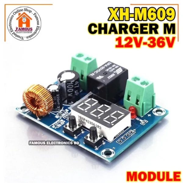 XH-M609 DC 12V-36V Charger Module Voltage OverDischarge Protection Precise Undervoltage Protection Module Board. - Image 11