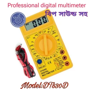 DT830D Digital Multimeter AC/DC Voltage Ohm Ampere Res Diode Meter Tester