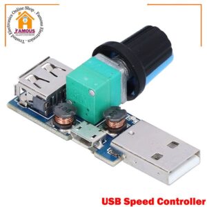 DC 4V-12V 5W XY-FS USB Fan Stepless Governor USB Fan Speed Controller Multi-Gear Auxiliary Cooling Tool Switch