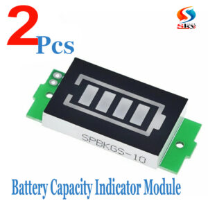 2pcs-1S - 4S-8S Single 3V-32V Lithium Battery Capacity Indicator Module 4.2V Blue Display Electric Vehicle Battery Power Tester Li-ion