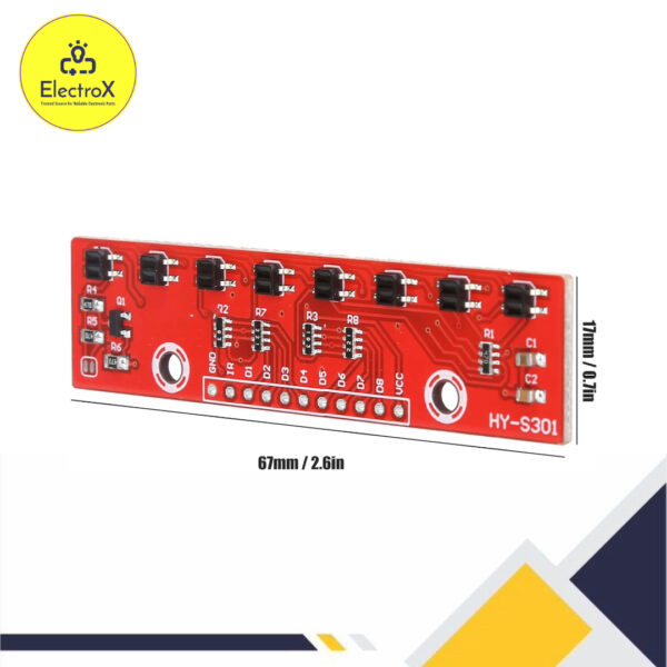 8 Channel IR Tracking Sensor Module Infrared Line Tracker for Arduino Smart Car Line Follower Robot - Image 5