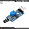 IR Flame Sensor YL-38 1-CHANNEL Infrared Receiver Module Ignition/Fire Source Detection Module for Arduino and DIY Electronics Project.