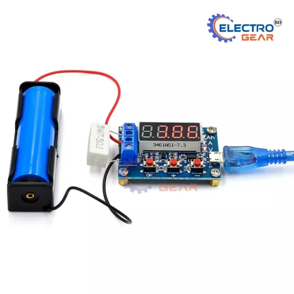 Battery Capacity Tester & Discharge Meter for 18650 Li-ion Lithium Battery - Image 2