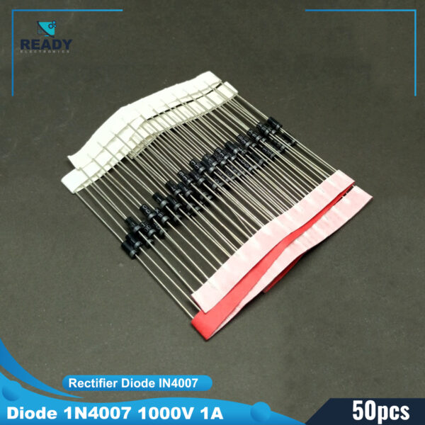 50pcs - Diode 1N4007 1000V 1A General Purpose Rectifier Diode by Akram Electronics