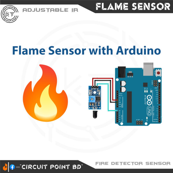 IR Flame Sensor YL-38 1-CHANNEL Infrared Receiver Module Ignition/Fire Source Detection Module for Arduino and DIY Electronics Project. - Image 6