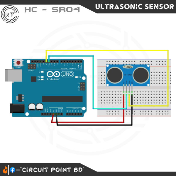 Ultrasonic Sonar Sensor HC-SR04 Wave Detector Ranging/Distance Module for arduino and DIY Electronics Project. - Image 4