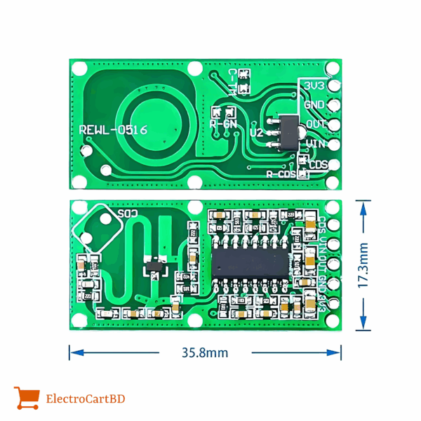 RCWL-0516 RCWL 0516 Microwave Sensor Module - Image 3