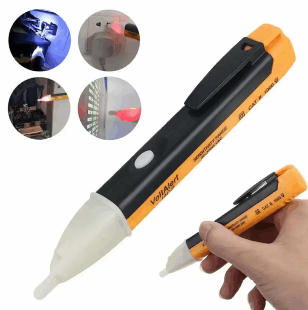 Electricity Test Pencil Digital[[90-1000V]]12-1000V]]AC]]Voltage Detector Non-Contact Tester Pen Tester Meter Volt Current Electric]]]]
