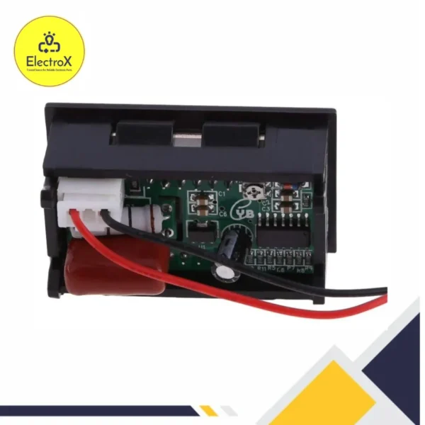 AC 60V-500V Mini Digital Voltmeter 2-Wire LED Display Panel Voltage Test Meter (RED) - Image 4
