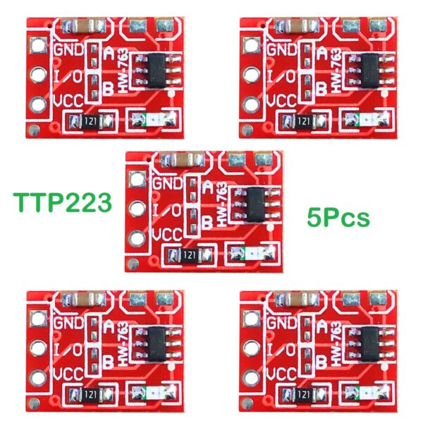 5PCS TTP223 Touch Button Switch Capacitive Sensor Module Self-Locking Creek