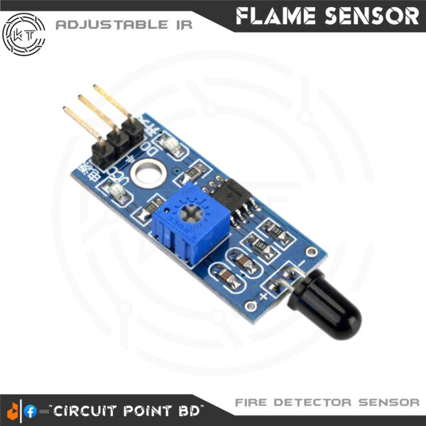 IR Flame Sensor YL-38 1-CHANNEL Infrared Receiver Module Ignition/Fire Source Detection Module for Arduino and DIY Electronics Project. - Image 5