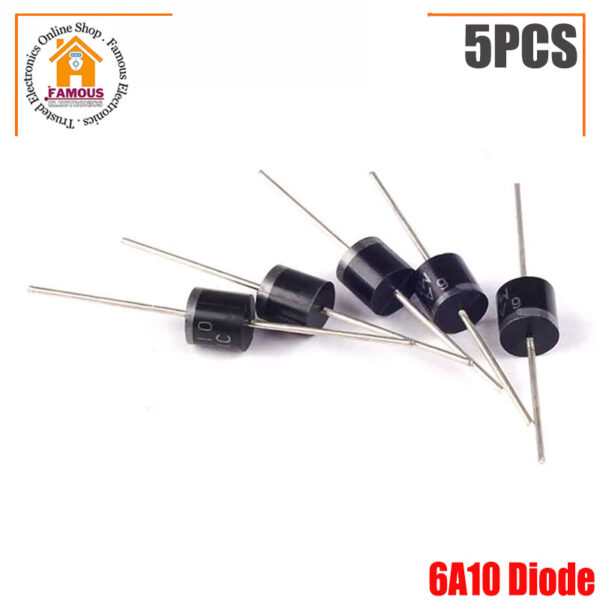 5PCS 6A10 Diode 1000V 6A General Rectifier Diode - Image 3