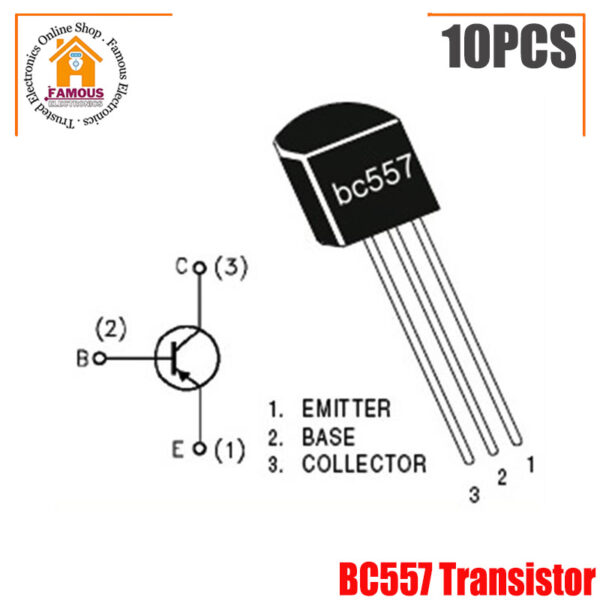 BC557 PNP Transistor (10PCS) - Image 3