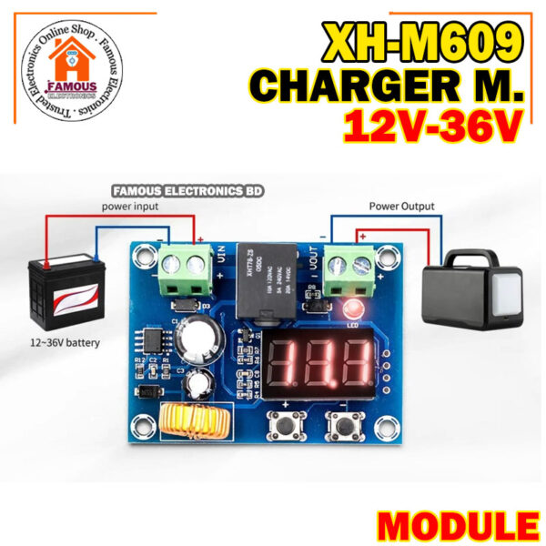 XH-M609 DC 12V-36V Charger Module Voltage OverDischarge Protection Precise Undervoltage Protection Module Board. - Image 9