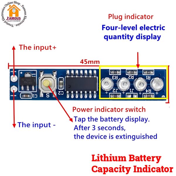 2S Lithium Battery Capacity Tester LED Display Board Power Level Indicator Module For 18650 Lithium Li-ion lipo Battery - Battery Capacity Tester - Image 4