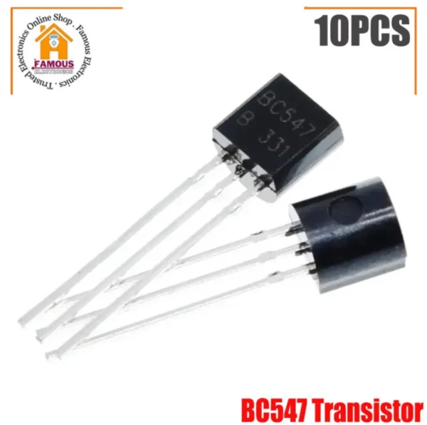BC547 NPN Transistor (10PCS). - Image 3