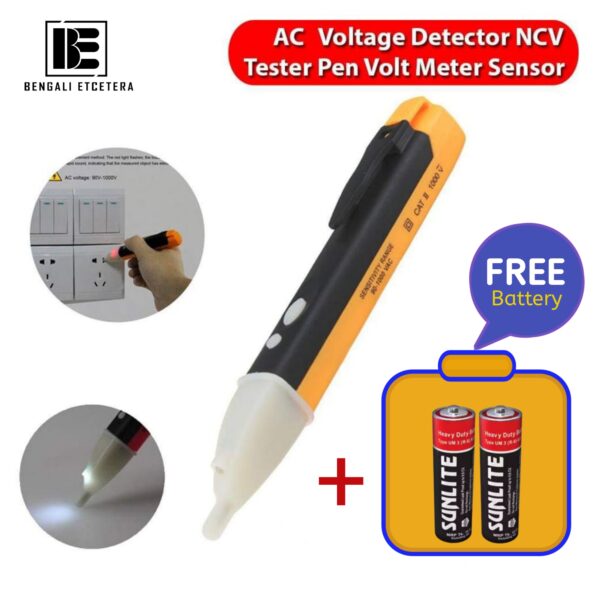 AC Voltage Detector NCV Non-Contact Tester Pen Voltmeter Sensor Test Range 90V to 1000V