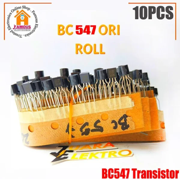 BC547 NPN Transistor (10PCS). - Image 2