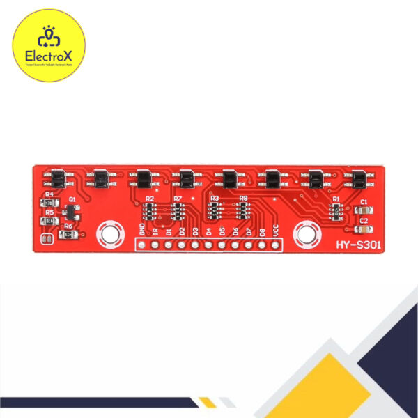 8 Channel IR Tracking Sensor Module Infrared Line Tracker for Arduino Smart Car Line Follower Robot - Image 2