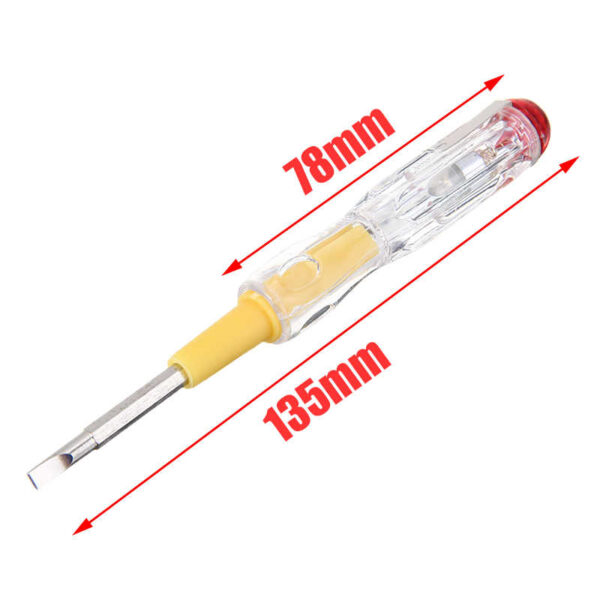 Tester Multi Screwdriver Electrical Testing Multi-functional Pen Flat & star Double Head pen 2 in 1 Function 100-500V Voltage Detector Probe - 2Pcs - Image 2