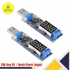USB Step UP / Down HW-132 Buck Boost Adjustable Power Supply Module, Adjustable DC-DC 5V to 3.5V / 12V Boost Buck Converter Out DC 1.2V-24V