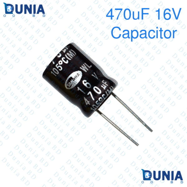 10pcs 470mfd 16vdc Radial 470uF Electrolytic polipropoline film Capacitor 16V-10Pcs - Image 4