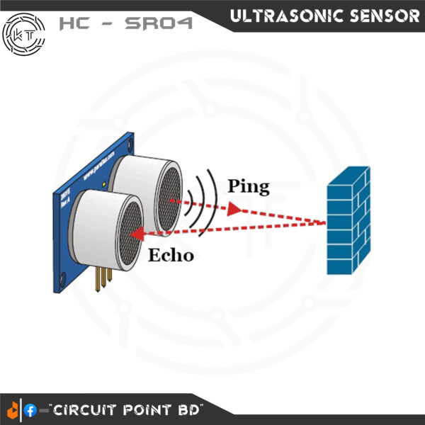 Ultrasonic Sonar Sensor HC-SR04 Wave Detector Ranging/Distance Module for arduino and DIY Electronics Project. - Image 2