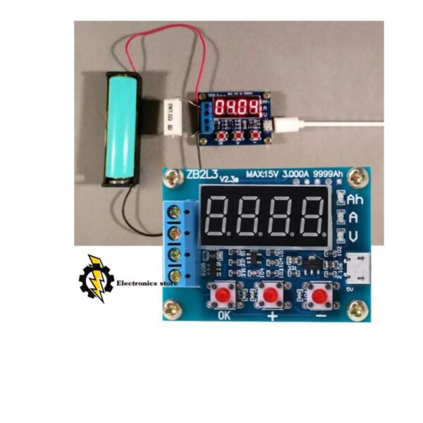 ZB2L3 1.5V-12V Battery Capacity Meter & Discharge Tester Module, 3.7V Battery mAh Test Meter - Image 2