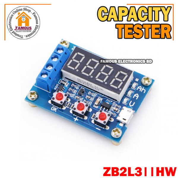 ZB2L3 / HW Battery Capacity Tester LED Digital Display 1.2V ~12V 18650 Lithium Battery Power Supply Test Resistance Lead-acid Capacity Discharge Meter - Image 2