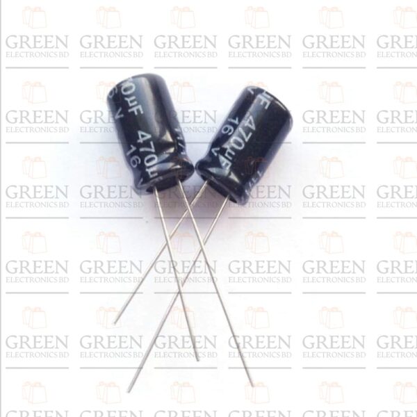 10pcs 470mfd 16vdc Radial 470uF Electrolytic polipropoline film Capacitor 16V-10Pcs - Image 2