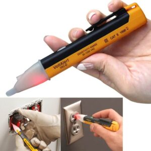 Non-contact Volt Alert Electrical Tester Socket Wall AC Power Outlet Voltage Detector Sensor Tester Electric Test Pen LED Light Voltage Indicator