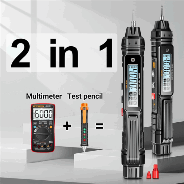 A3005 Digital Multimeter 4000Count AC/DC Voltage Tester Professional Current Meter Black. - Image 2