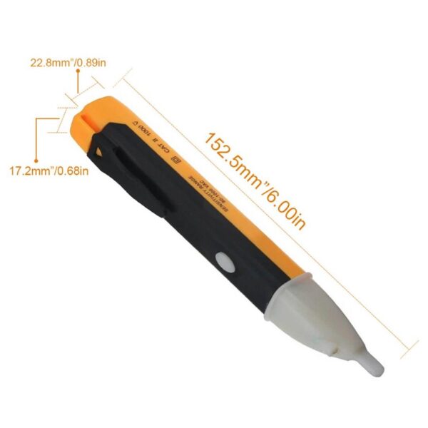 Non-contact Volt Alert Electrical Tester Socket Wall AC Power Outlet Voltage Detector Sensor Tester Electric Test Pen LED Light Voltage Indicator - Image 2