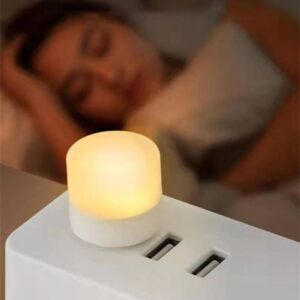 Mobile Charging USB Book Light 5V 1W Pocket Mini LED Night USB Plug Warm Lamp (1pcs)