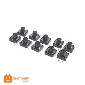 12x12x9.5mm Momentary Push Button Micro Switch 4P for DIY electronics and prototyping