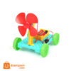 Propeller Wind Trolley Educational Kit for DIY motor science experiments