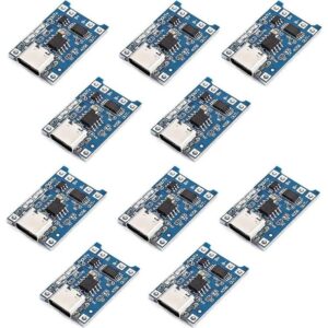 TP4056 Type C Battery Charger Module – 10pcs LED Battery Charging Circuit Board