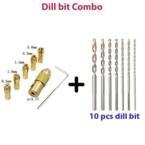 3.17mm Drill Chuck with Drill Bits