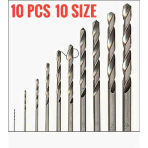 Mini Drill Bits Set 10 Pcs, 10 Sizes for DIY Projects