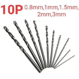 Mini Drill Bit Package 10Pcs for DIY and Electronics
