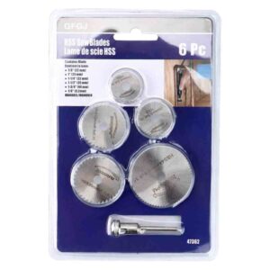 HSS Saw Blades Rotary Tool Set 5 Blades + Extension Rod