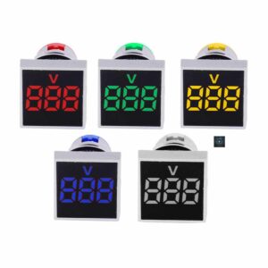 AC Voltage Meter Mini LED Digital Panel 60-500V