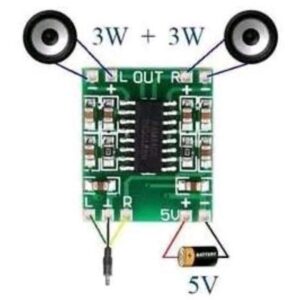 Mini Amplifier Module 3W USB Powered – High-Efficiency Class D Audio Module for DIY Speakers and Electronics