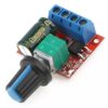 DC Motor Controller Circuit Small – 5-35V DC Input, 2A, Resettable Fuse, Compact Speed Control Module