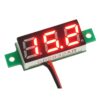 Mini Digital DC Voltmeter – 3 Wire Red LED Panel Voltmeter for UPS and Battery Testing
