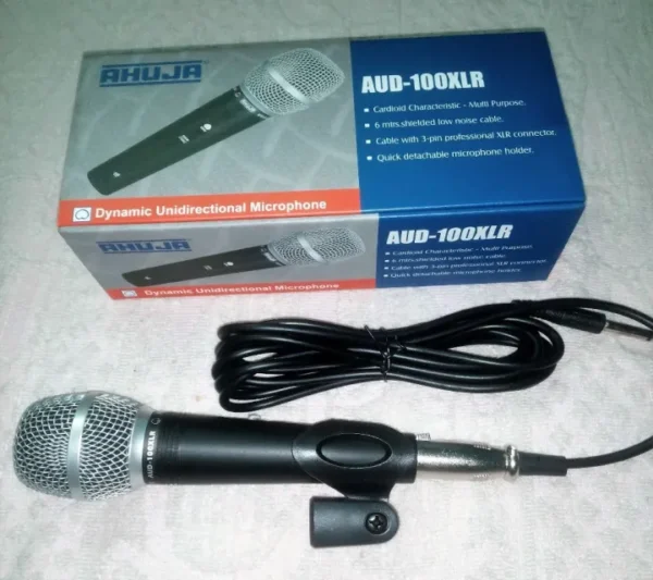 AUD-100XLR - Ahuja Microphone - Black - Microphone.